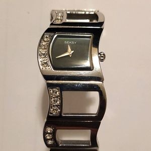 Seksy Sekonda ladies quartz watch with diamond accents